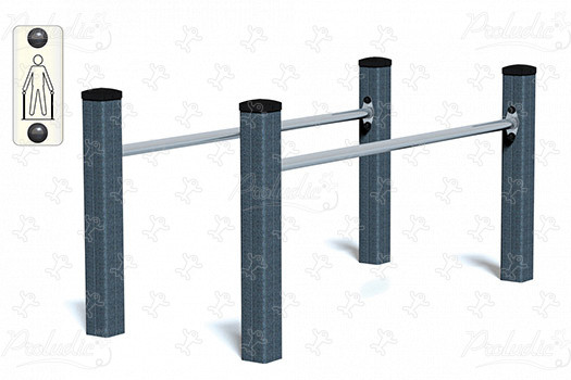 Brug met gelijke leggers Junior JPS15-J-M sport en fitness acti’fun acti’ninja afbeelding 3d