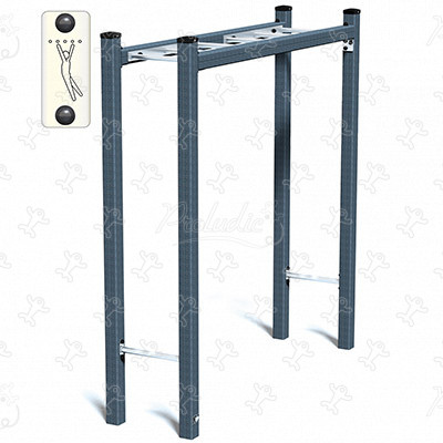 Horizontale ladder Senior JPS21-S-M sport en fitness acti’fun acti’ninja afbeelding 3d