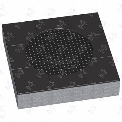 Trampoline rond R34-ETP-010 speeltoestellen acti’fun acti’fun-trampolines afbeelding 3d