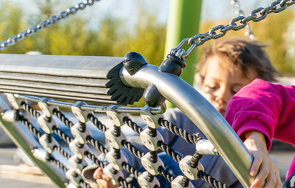 De gevlochten touw zitting