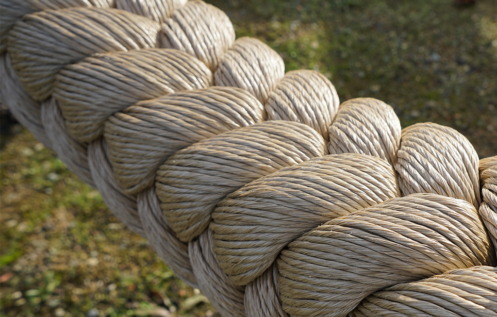 Het gevlochten touw