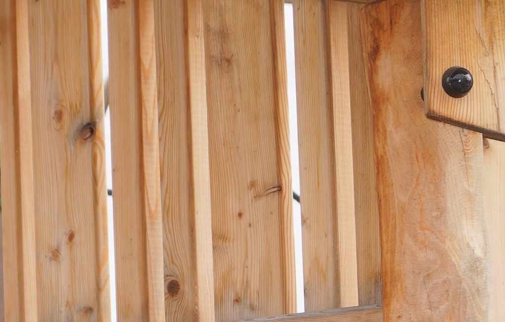 De panelen, klimwanden, loopbrug, toonbankplank en tunnel