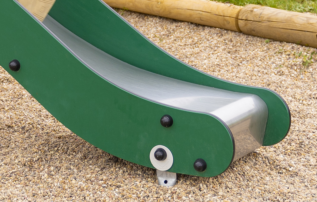 De roestvrij stalen glijgoten