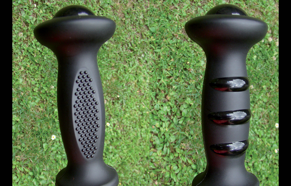 De handvaten en de voetsteunen