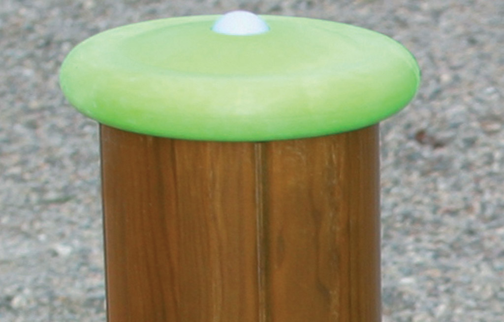 De 125 mm ronde palen