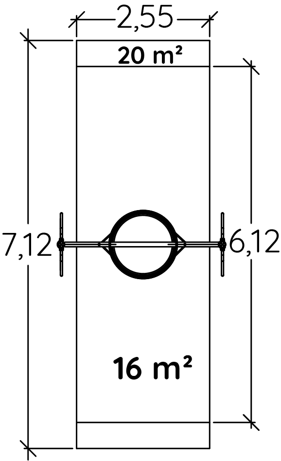 Vogelnest J487 speeltoestellen klassieke spelen schommels afbeelding bovenaanzicht