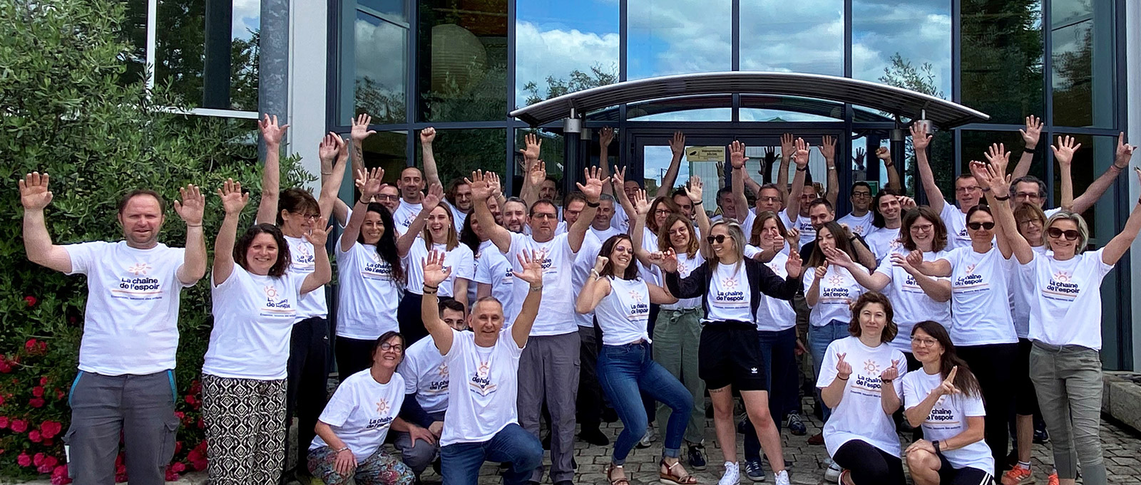 De solidariteitsbetrokkenheid van de Proludic-teams via sportieve uitdagingen