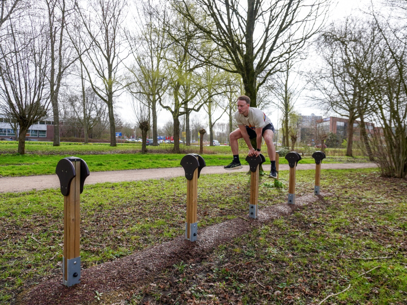 Haasje-over langs het trimparcours