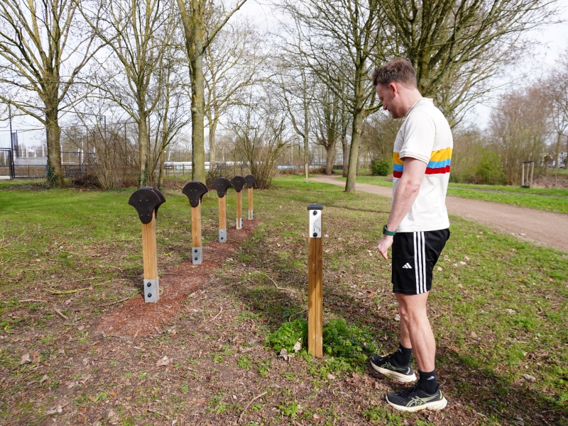 Haasje-over met begeleidingsbordje