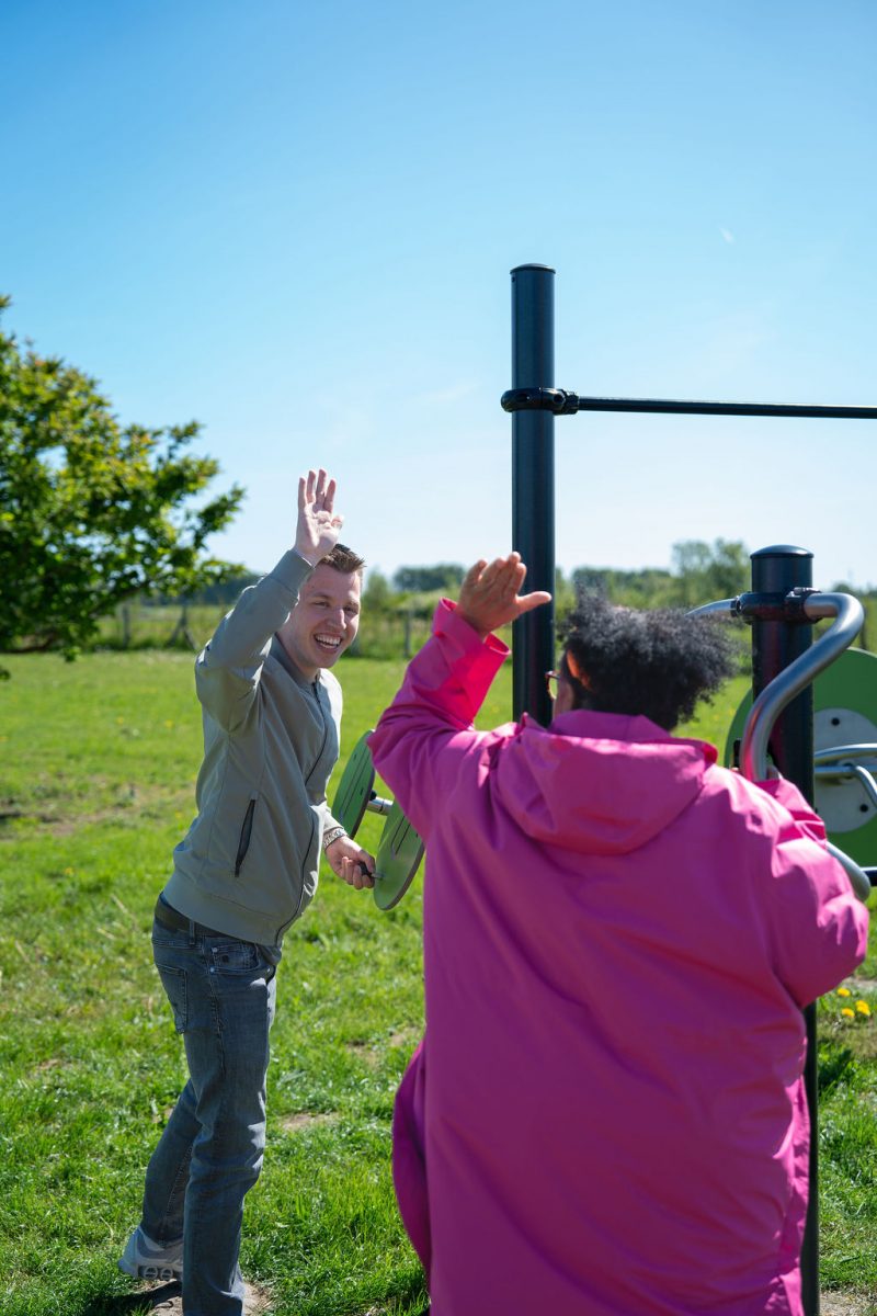 High-five bij de Hofstee in Spijkenisse